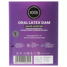 EXS druivensmaak likdoekje - latex beflapje (1 stuks)
