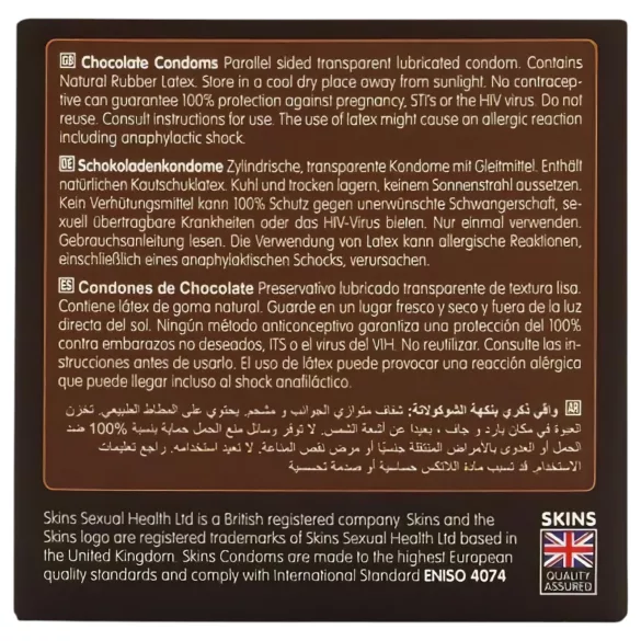 Skins - condooms met chocoladesmaak - 4 stuks