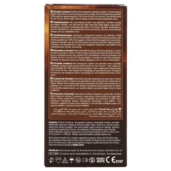 Skins - condooms met chocoladesmaak - 8 stuks