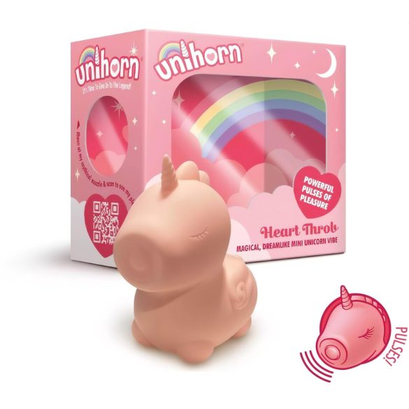 Unihorn Heart Throb - oplaadbare eenhoorn clitorisstimulator (roze)