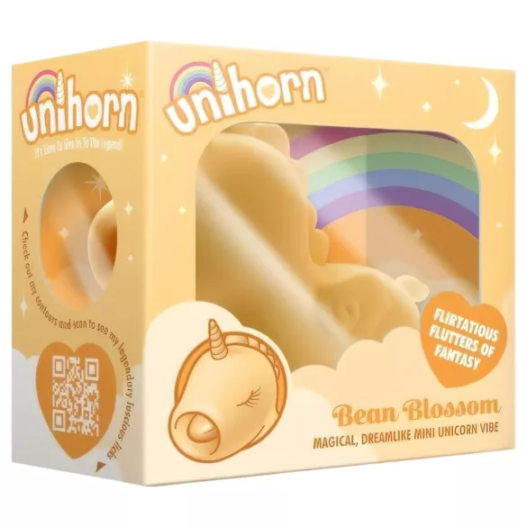 Unihorn Bean Blossom - clitorisstimulator oplaadbaar unicorn - siliconen geel