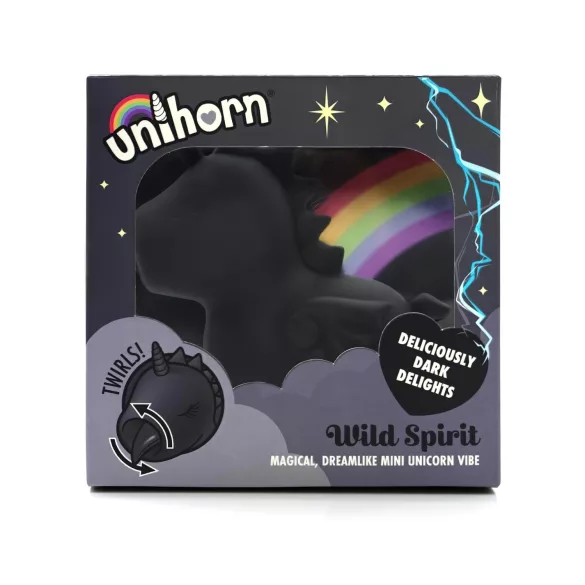 Unihorn Wild Spirit - oplaadbare clitorisstimulator - zwart