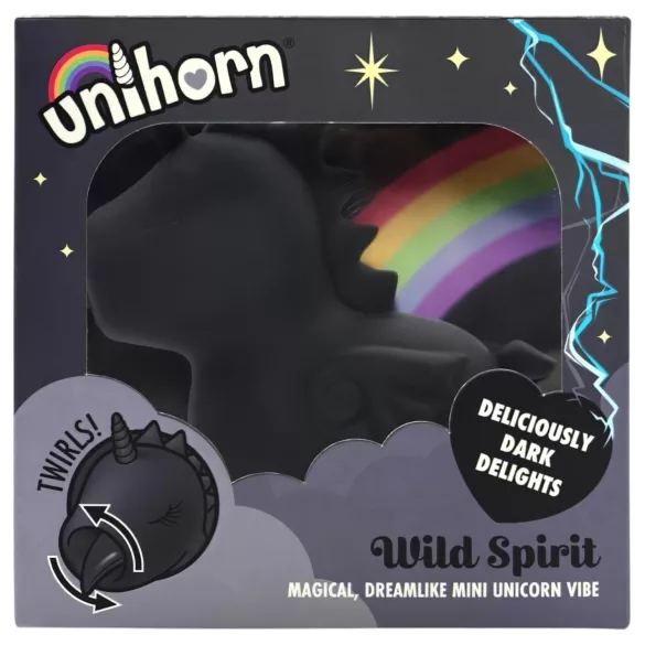 Unihorn Wild Spirit - oplaadbare clitorisstimulator - zwart