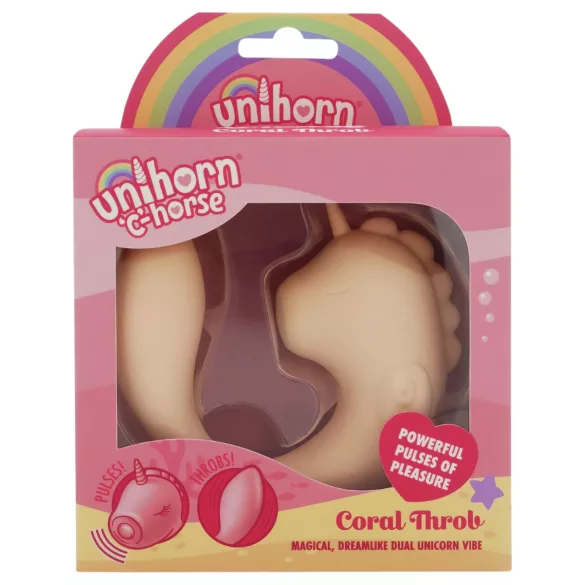 Unihorn C-Horse - G-punt- en clitorisvibrator (koraal)