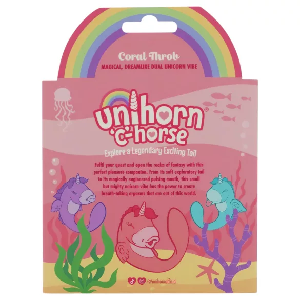 Unihorn C-Horse - G-punt- en clitorisvibrator (koraal)