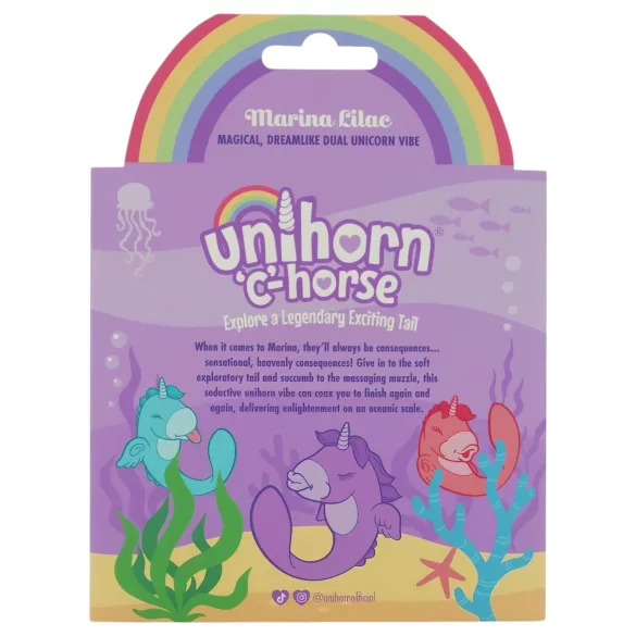 Unihorn C-Horse - G‑punt- en clitorisstimulerende vibrator (paars)