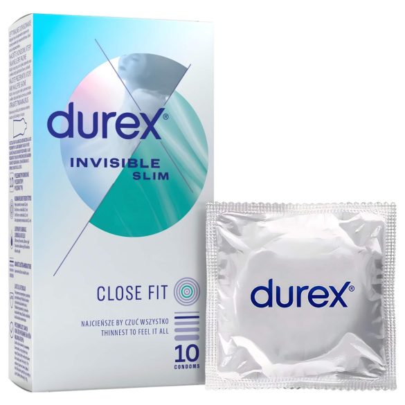 Durex Invisible Extra Dun - ultra dunne condooms (10 stuks)