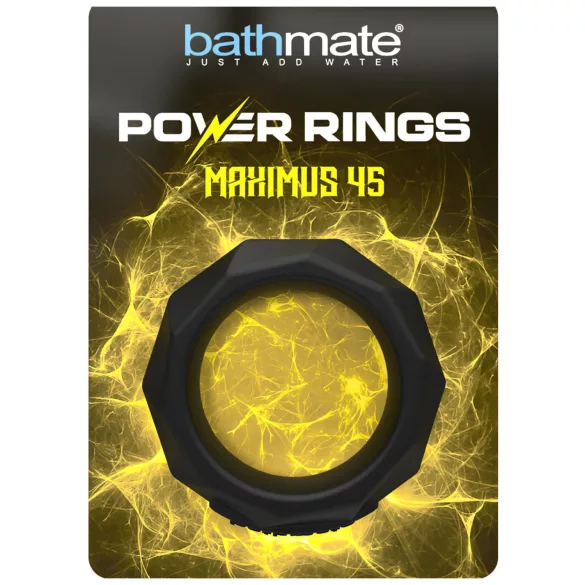 Bathmate Maximus 45 - siliconen penisring (zwart)