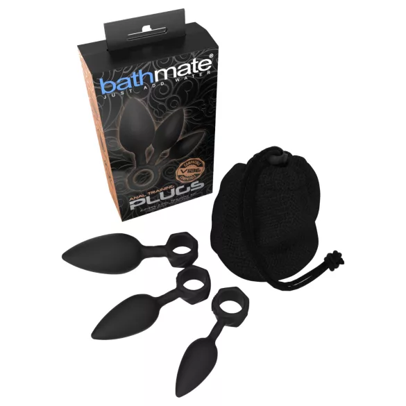 Bathmate Anaal Trainingsplugs - anaal plug set (zwart)