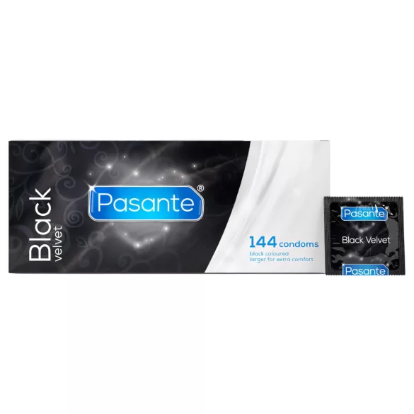 Pasante - latex condooms - zwart - 144 stuks