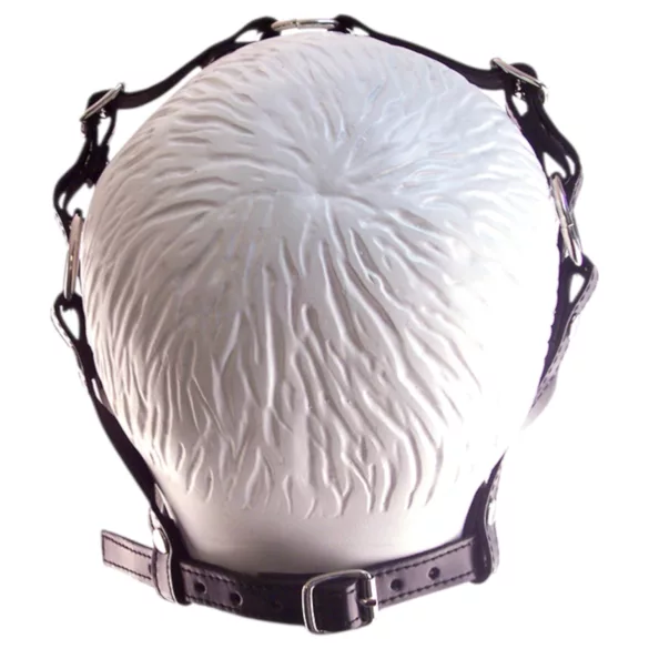 Rouge - leren mask en mondknevel - zwart