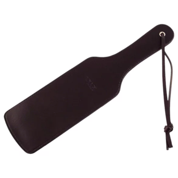 Rouge - paddle voor spanking - hartvorm - echt leer - zwart