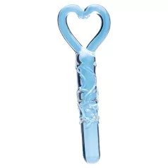 Clarity - glazen dildo met hartvormig handvat - transparant
