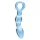 Clarity Utopian Mystique - geribbelde glazen anale dildo (transparant)