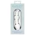 Clarity Utopian Mystique - geribbelde glazen anale dildo (transparant)