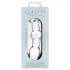 Clarity Utopian Mystique - geribbelde glazen anale dildo (transparant)
