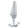 Clarity Utopian Floret - glazen anale plug (transparant)