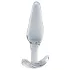 Clarity Utopian Floret - glazen anale plug (transparant)