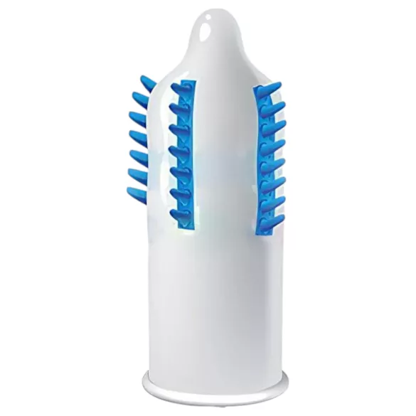 Egzo Tough Cat - condoom met ribbels en studs - latex - 1 stuk