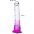 Lonely Lance - zuignap dildo (paars-transparant)