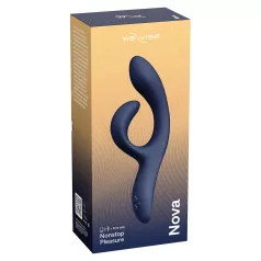   We-Vibe Nova 2 - rabbit vibrator - oplaadbaar - app-bediening - blauw