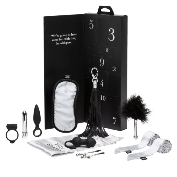 Fifty Shades of Grey - luxe seksspeeltjes set - siliconen - zwart