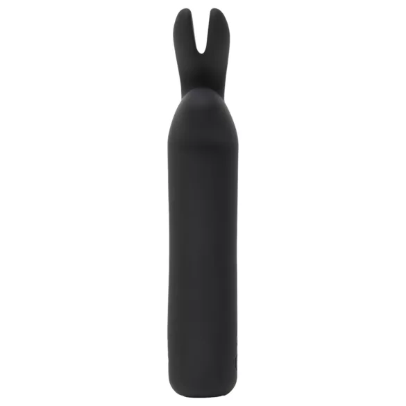 Happyrabbit - mini vibrator - oplaadbaar, konijnenoortjes - zwart