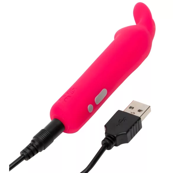 Happyrabbit - bullet vibrator - oplaadbaar, konijnoren - roze