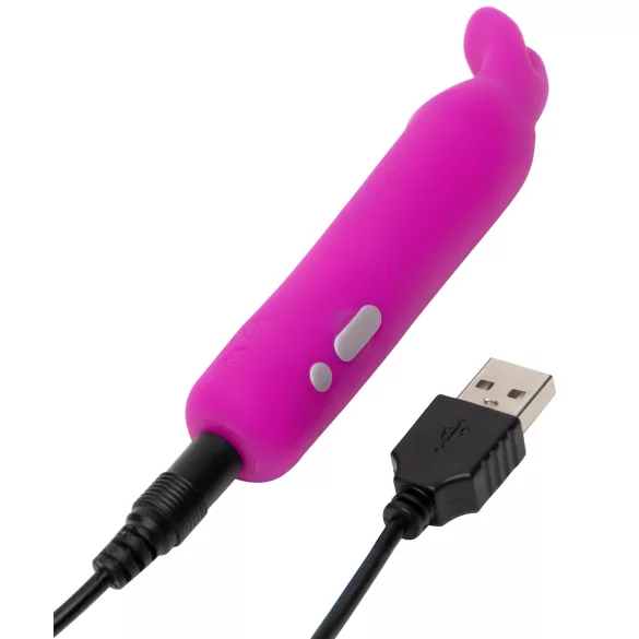 Happyrabbit - bullet vibrator - oplaadbaar, konijn oren - paars