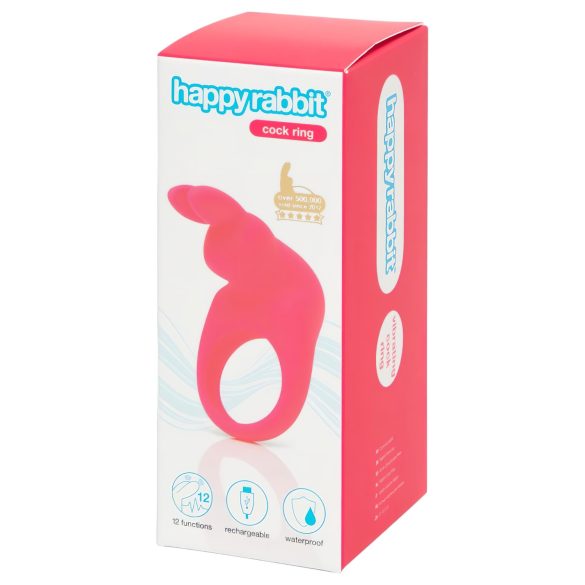 Happyrabbit Cock - oplaadbare vibrerende penisring (roze)