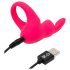 Happyrabbit Cock - oplaadbare vibrerende penisring (roze)