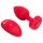 b-vibe hart - draadloze anale vibrator (rood)