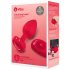 b-vibe hart - draadloze anale vibrator (rood)