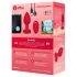 b-vibe hart - draadloze anale vibrator (rood)