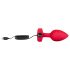 b-vibe hart - draadloze anale vibrator (rood)