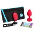 b-vibe hart - draadloze anale vibrator (rood)