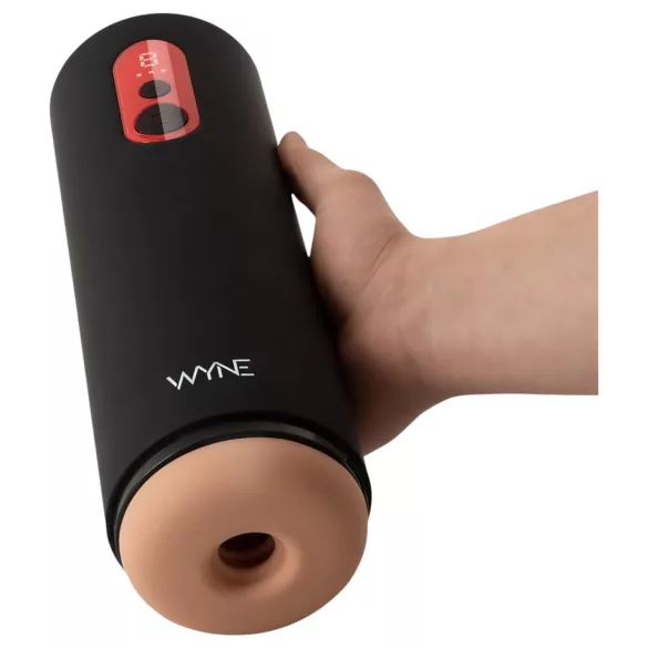 WYNE 08 op‑neer bewegende pulserende masturbator met LED‑display