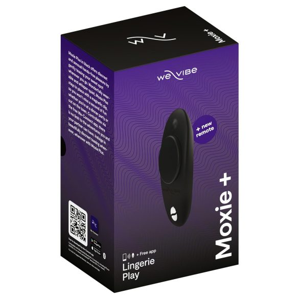 We-Vibe Moxie+ - Draadloze, slimme clitoris vibrator (zwart)