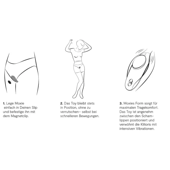 We-Vibe Moxie+ - draadloze, slimme clitoristriller (turkoois)