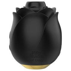   Fifty Shades of Grey - luchtdruk vibrator - roos design - zwart