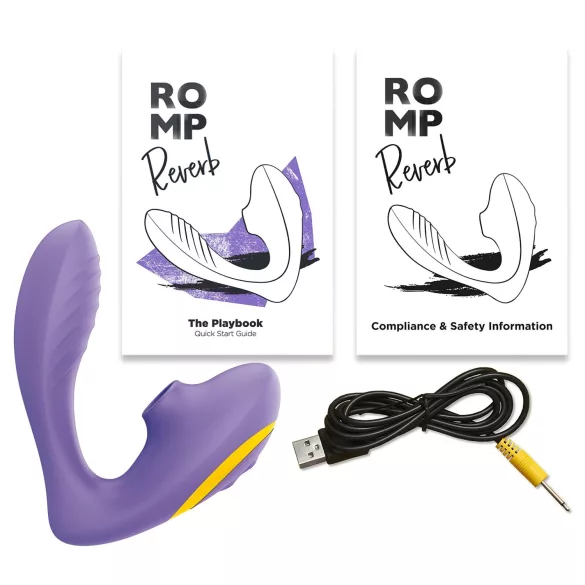 ROMP Reverb - luchtdruk 2-in-1 G-spot vibrator (paars)