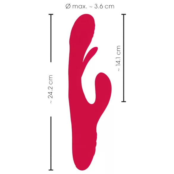 Smile - clitorale vibrator met tongfunctie - rood