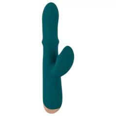   You2Toys - vibrerende penisring met rabbit - silicone - turquoise