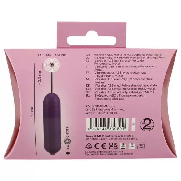 You2Toys - clitoris vibrator - gericht stimulatie - paars