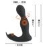 Rebel - Draadloze 2in1 prostaatvibrator (zwart)