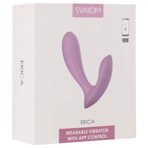 Svakom Erica - draagbare vibrator - oplaadbaar - siliconen roze