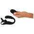 Rebel – Prostaatvibrator met Penis- en Balring (zwart)