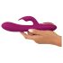 Javida - 3in1 parelvormige roterende vibrator (paars)