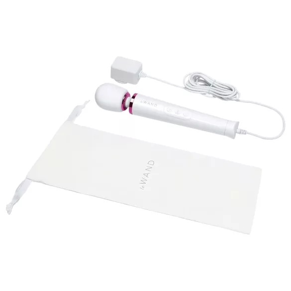 Le Wand Petite Plug-In - wand vibrator - oplaadbaar - wit