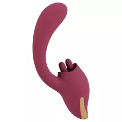 Javida - vibrator met tongfunctie 2in1 - rood